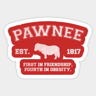 Pawnee Athletic Tee Sticker